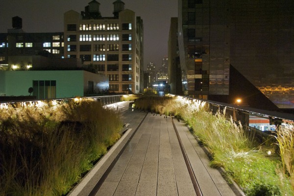 High Line on a rainy night