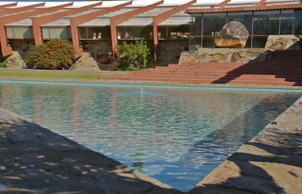 Frank Lloyd Wright pool in Scottsdale, AZ