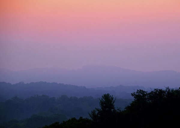 morning layers of the Blue Ridge Mountains