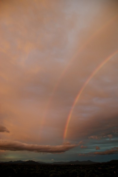 double rainbow view from wertz farm