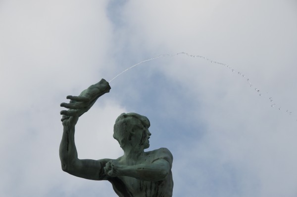 Antwerp fountain hand