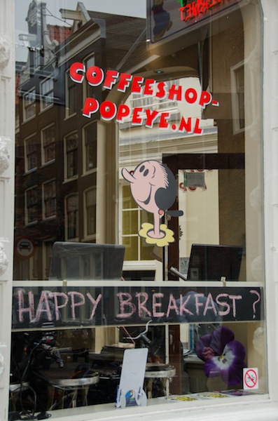 Popeye coffeeshop in Amsterdam