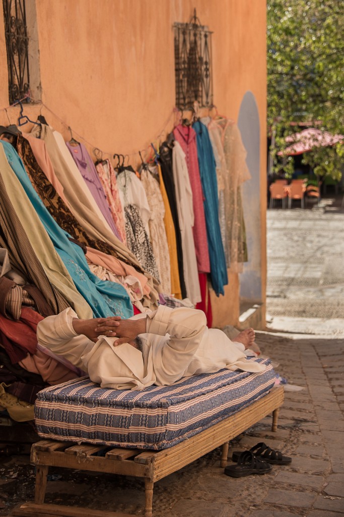 sleeping man in morocco