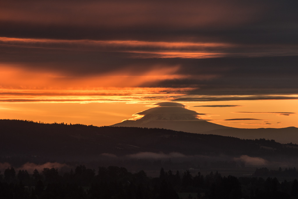 Mt. Hood as seen from Dundee, Oregon